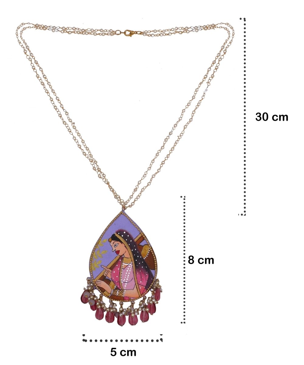 Nishant Classic Lavender Hand Painted (Necklace Set) HP - NP - 159 - KHOJ.CITY