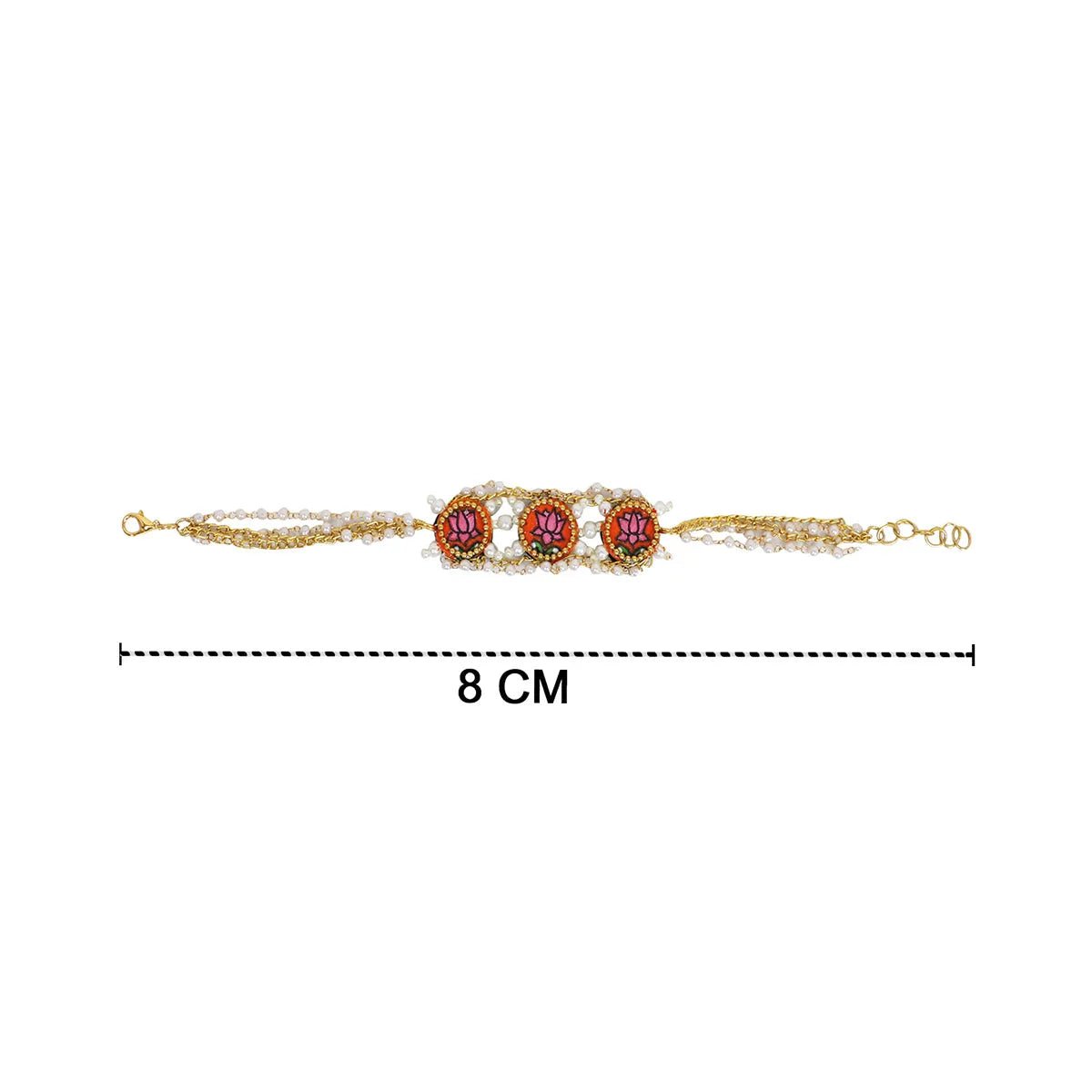 Ochre Classic Orange Hand Painted (Bracelet) HP - BR - 023 - KHOJ.CITY