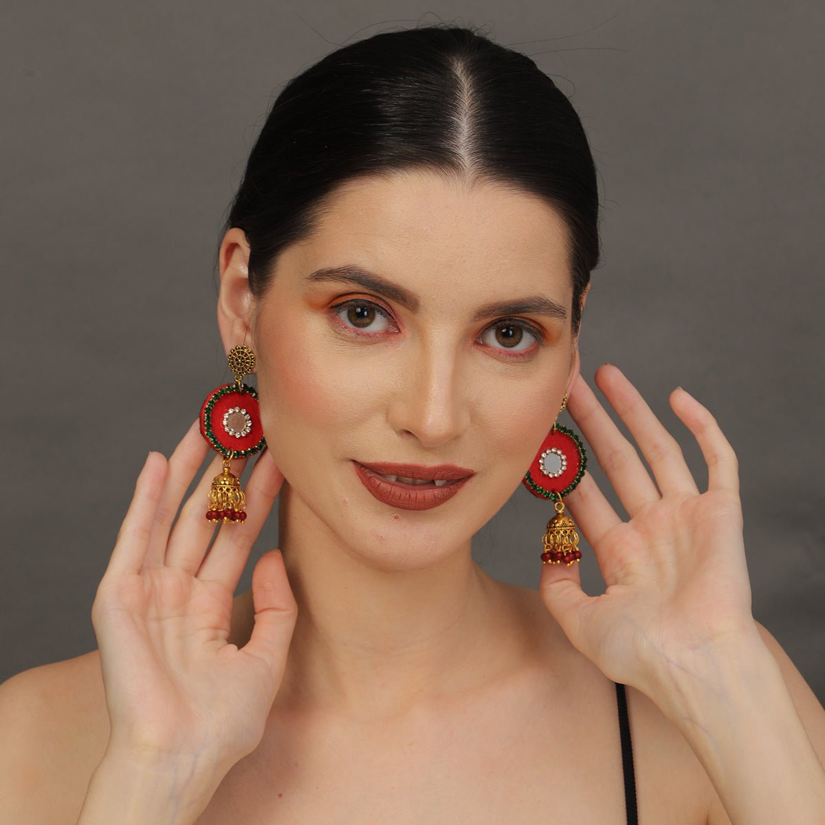 Oxidised Charms Multi Color Handmade Drop (Earrings) HM - ER - 021 - KHOJ.CITY