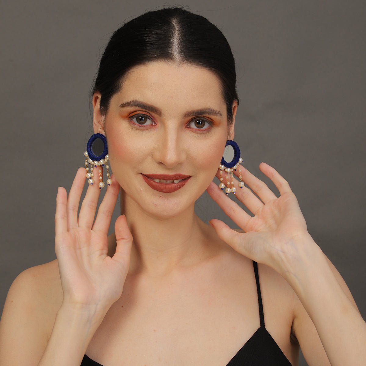 Oxidised Charms Multi Color Handmade Drop (Earrings) HM - ER - 027 - KHOJ.CITY