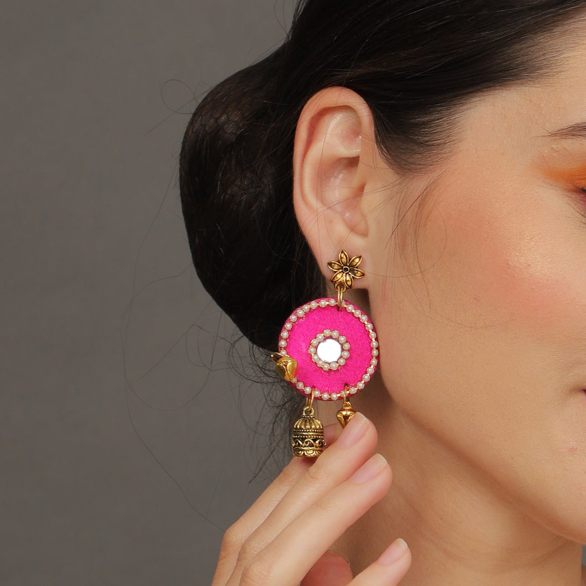 Oxidised Charms Multi Color Handmade Drop (Earrings) HM - ER - 033 - KHOJ.CITY