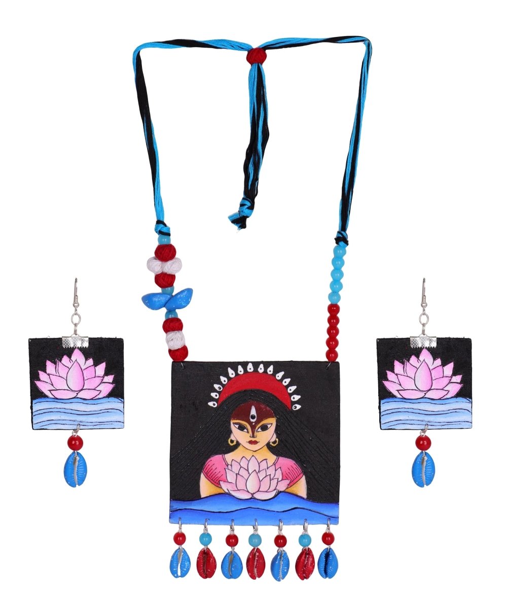 Padmavati Classic Multi Color Hand Painted (Necklace Set) HP - NP - 201 - KHOJ.CITY