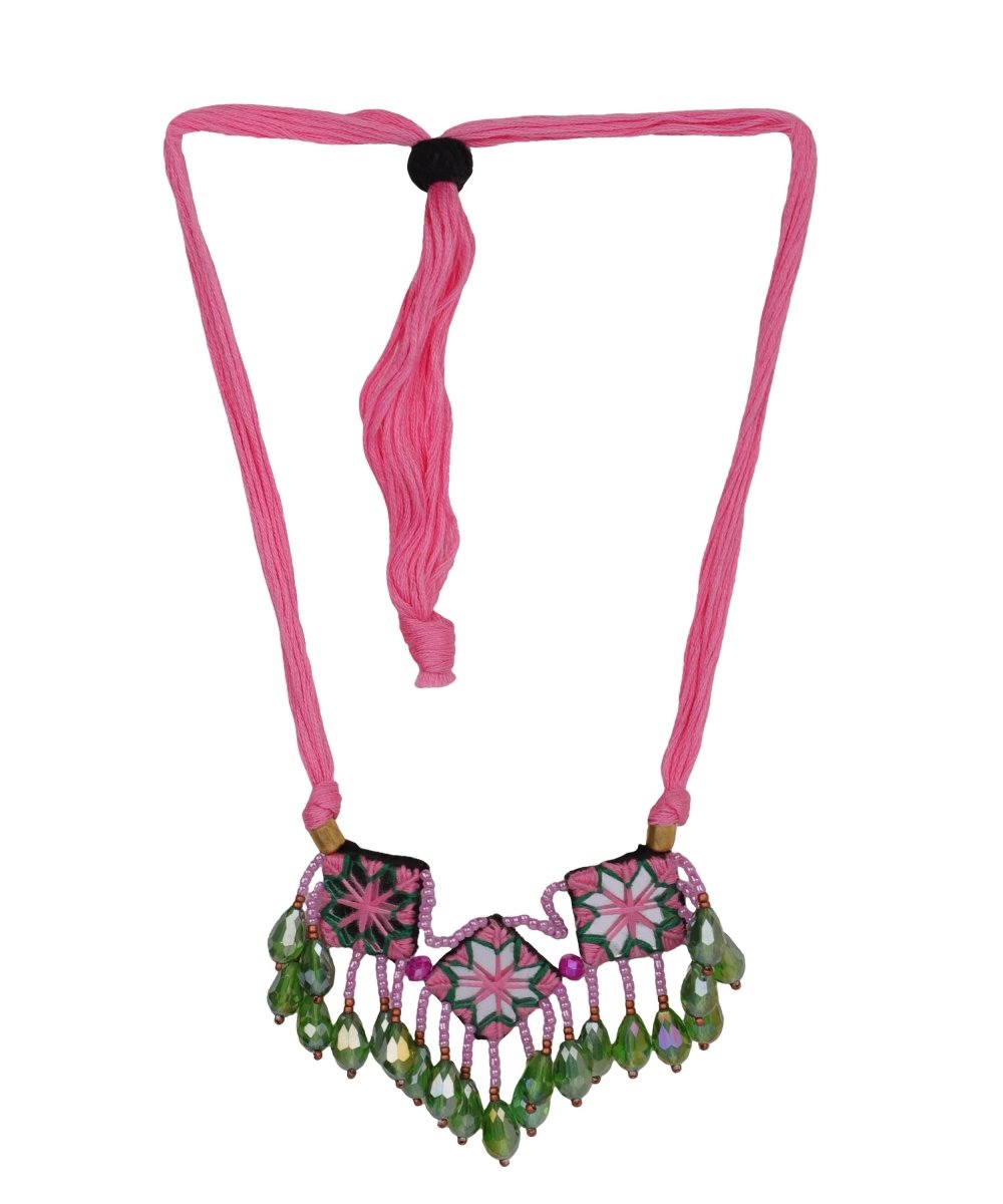 Patalah Mirror Classic Multi Color Handmade Bridal Jewelry (Shaadi Set) - 004 - KHOJ.CITY