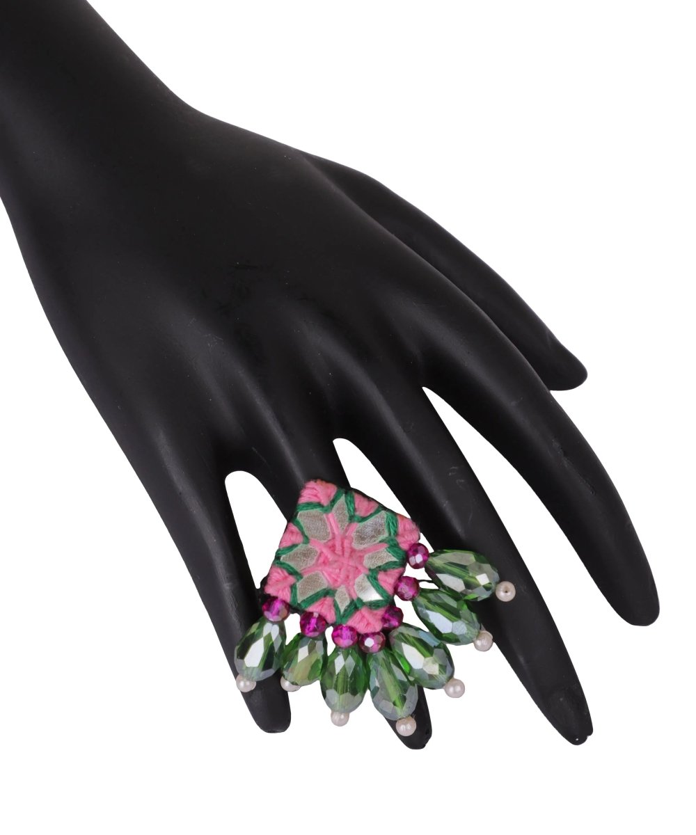 Patalah Mirror Classic Multi Color Handmade Bridal Jewelry (Shaadi Set) - 004 - KHOJ.CITY