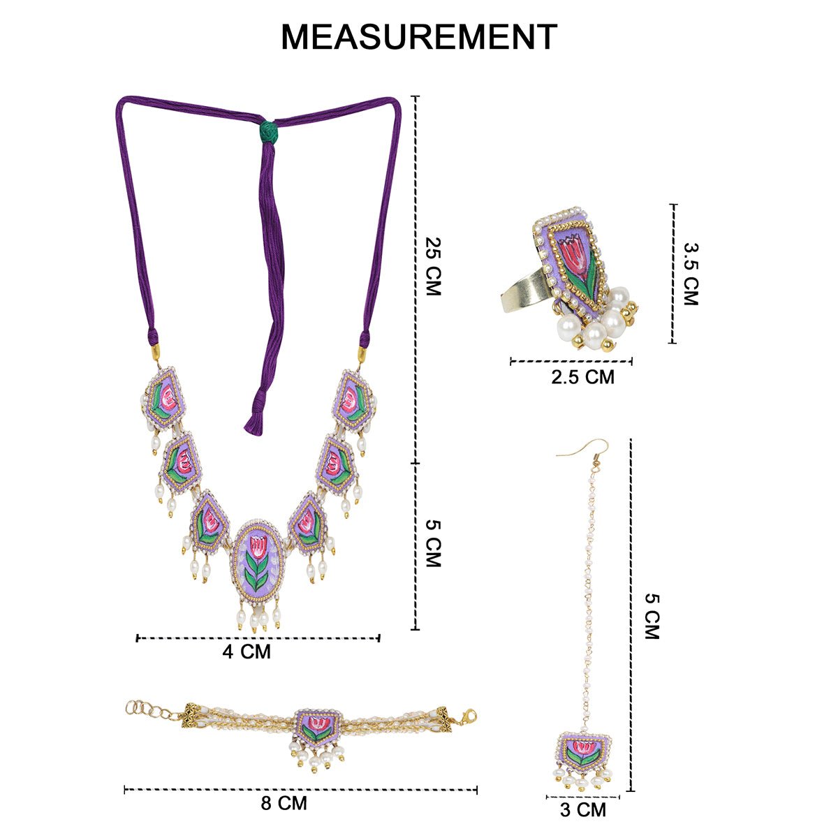 Purply Classic Multi Color Handmade ( Shaadi set) HP - NP - KHOJ.CITY