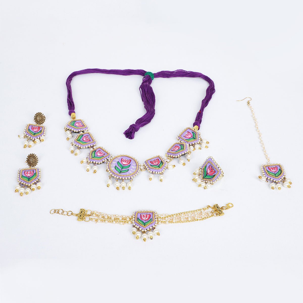 Purply Classic Multi Color Handmade ( Shaadi set) HP - NP - KHOJ.CITY