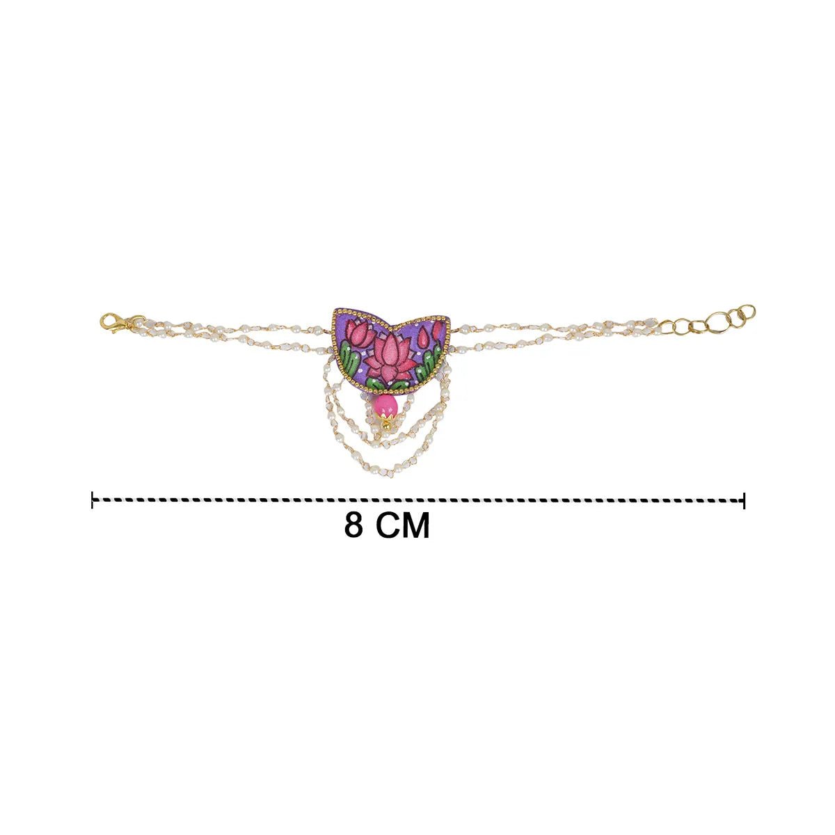 Raeni Traditional Multi Color Hand Painted (Bracelet) HP - BR - KHOJ.CITY