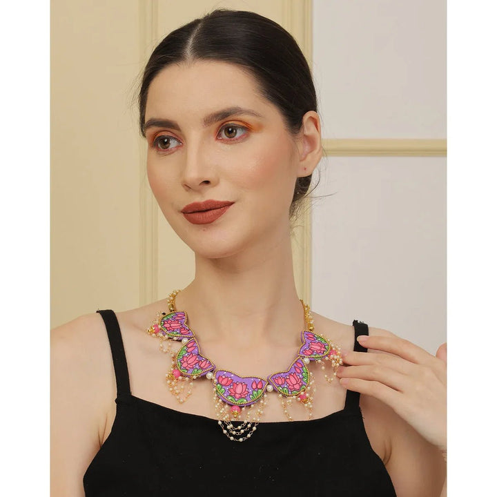 Raeni Traditional Multi Color Hand Painted (Choker) HP-NP-