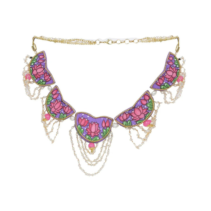 Raeni Traditional Multi Color Hand Painted (Choker) HP-NP-