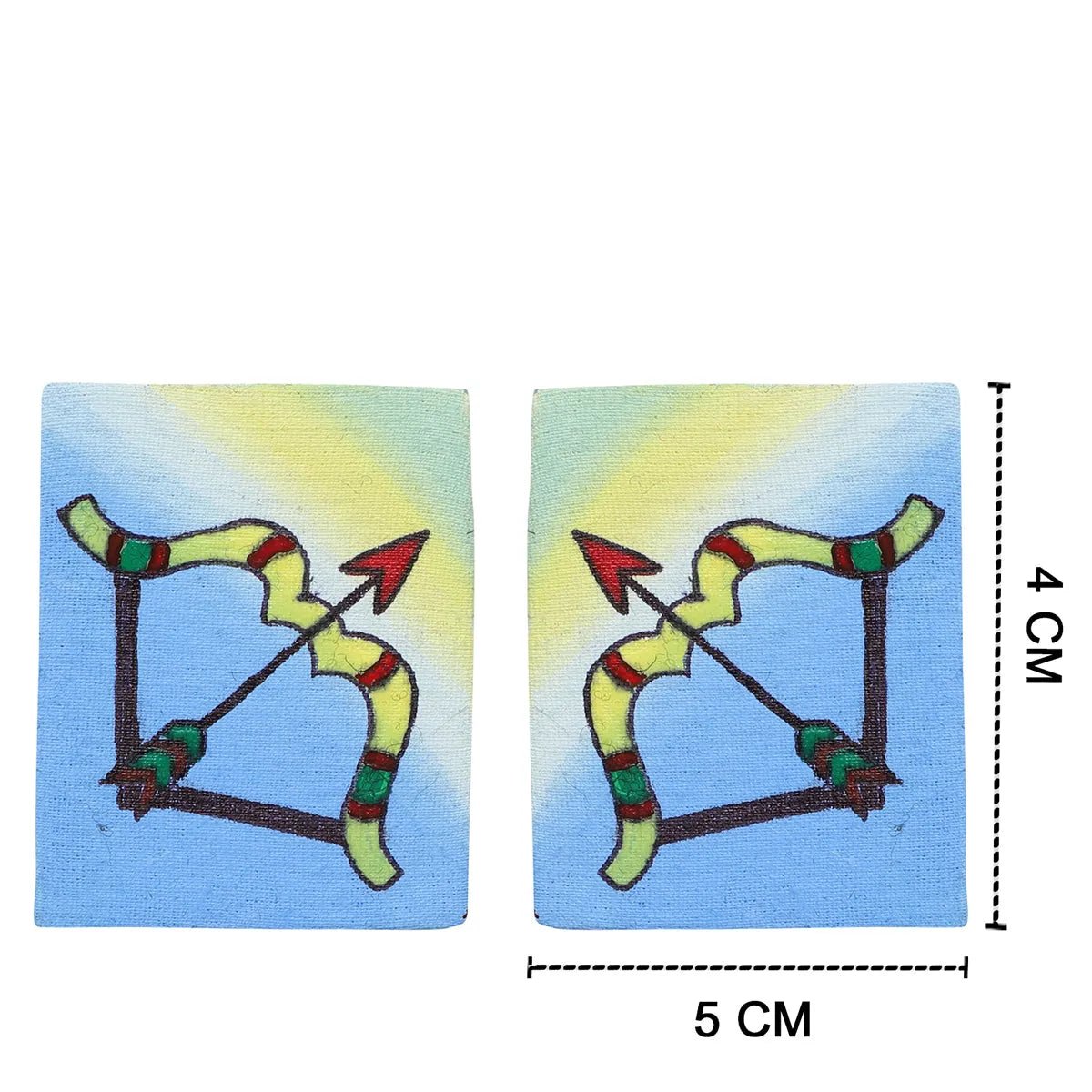 Ram Janaki Traditional Blue Handmade Drop (Earrings) HP - ER - KHOJ.CITY