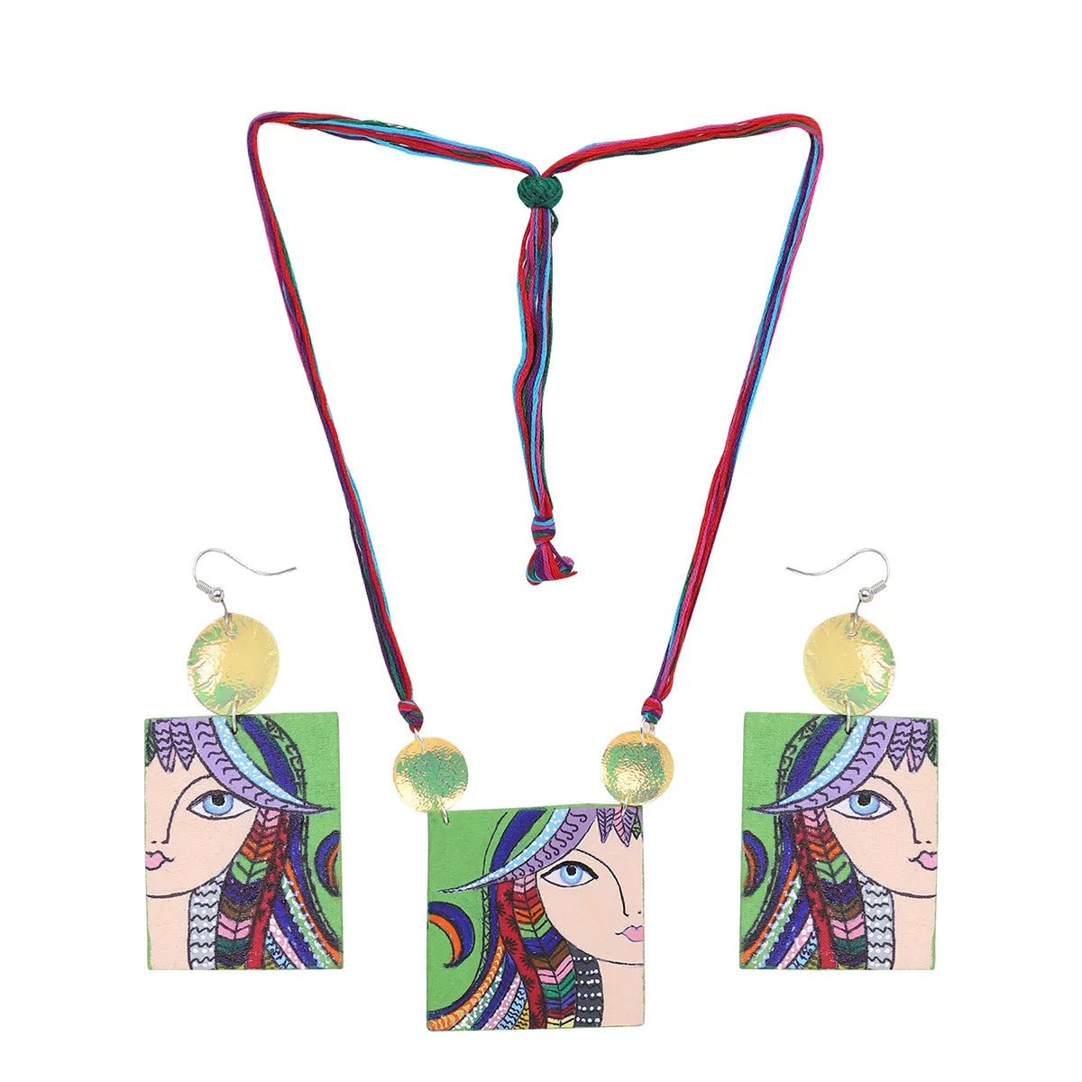 Rangeen Modern Multi Color Handmade (Necklace set) HP - NP - KHOJ.CITY