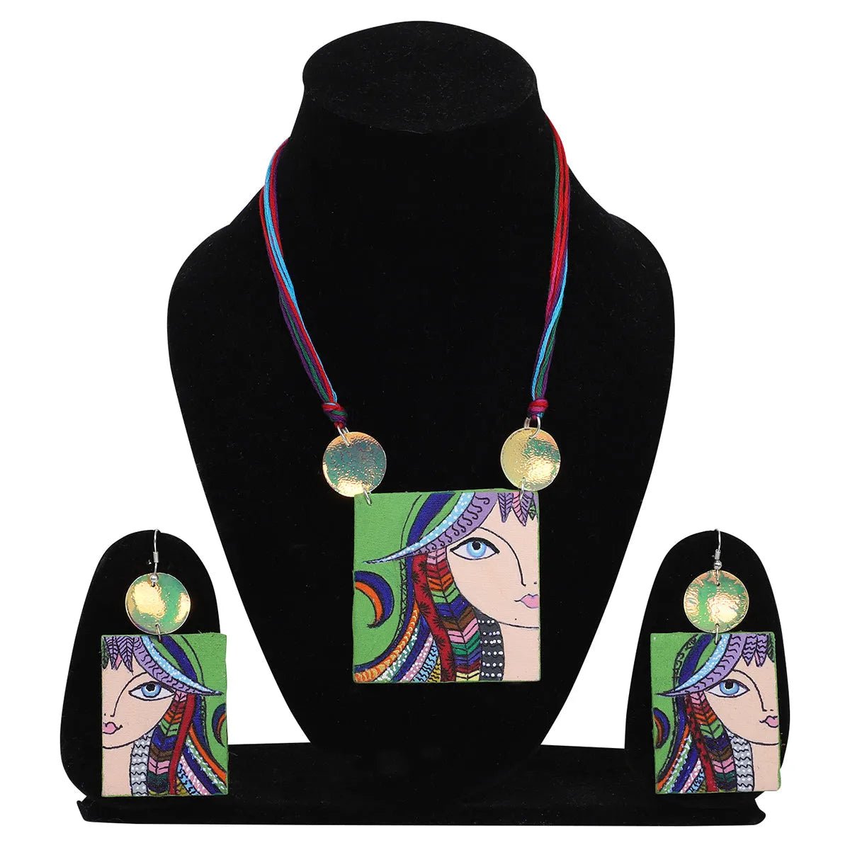 Rangeen Modern Multi Color Handmade (Necklace set) HP - NP - KHOJ.CITY