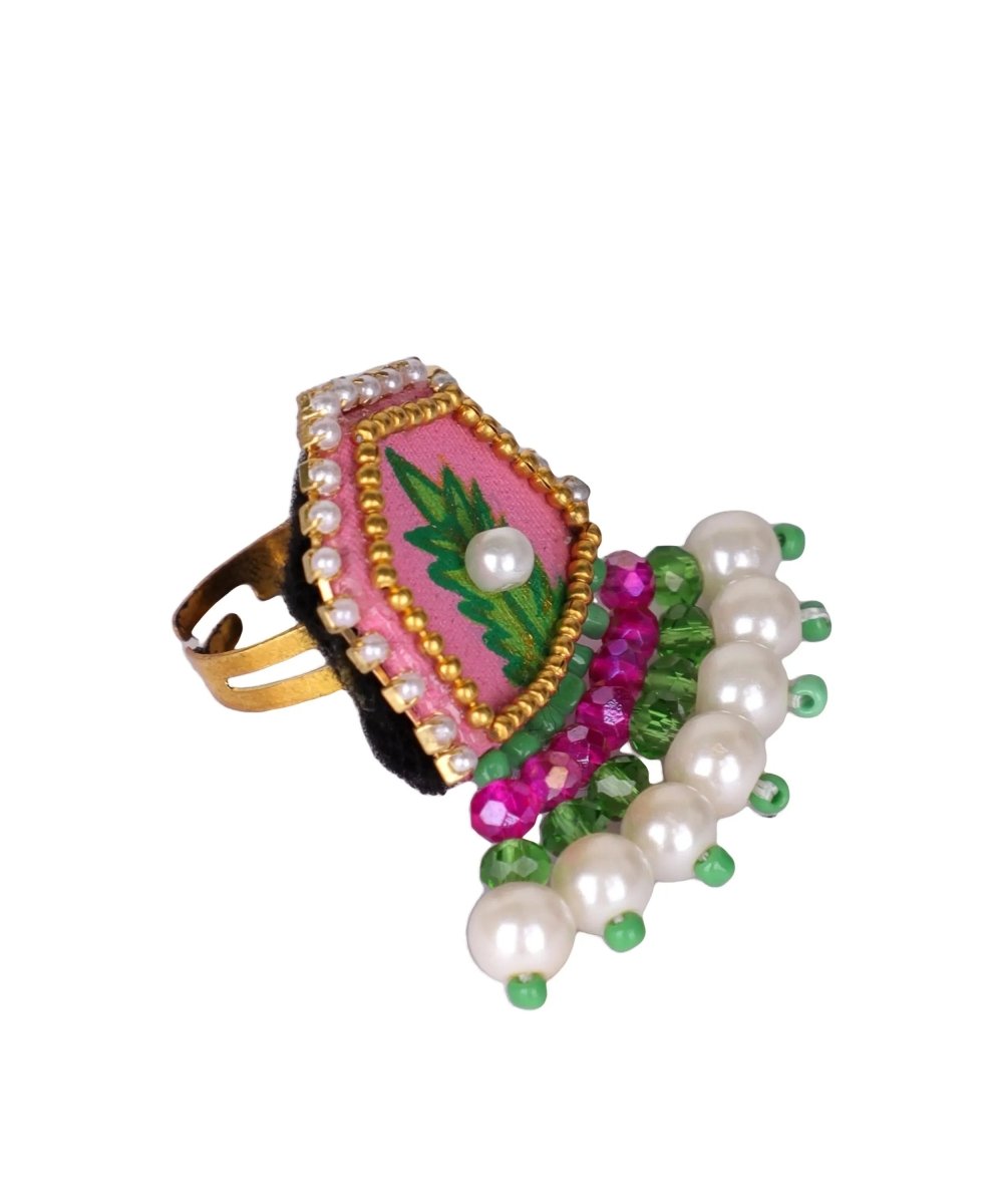 Reni Classic Multi Color Hand Painted Bridal Jewelry (Shaadi Set) - 015 - KHOJ.CITY