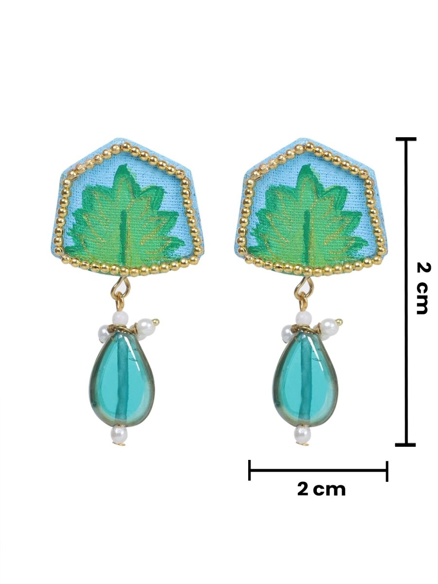 Reni Mini Classic Blue Handmade Stud (Earrings) HP - ER - KHOJ.CITY