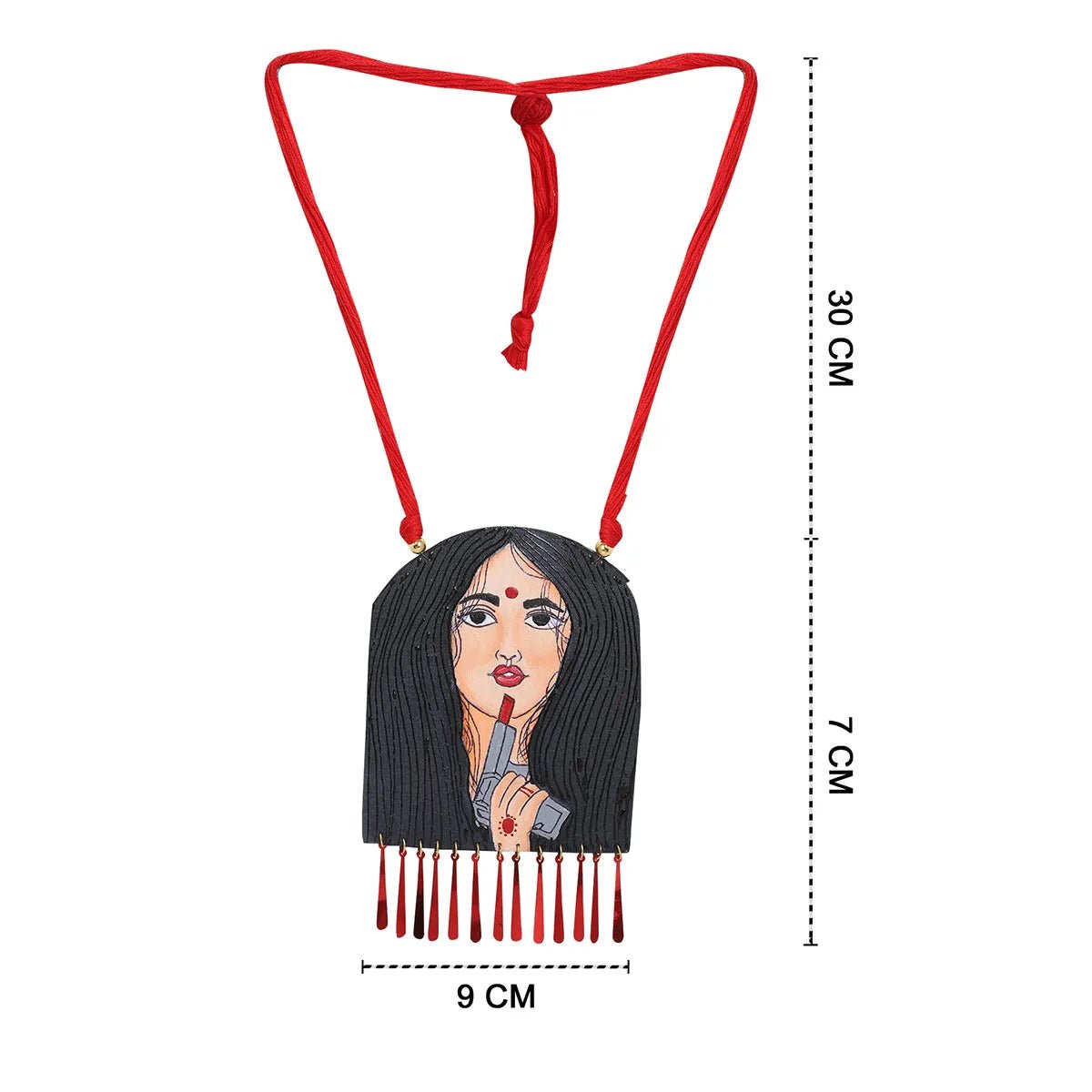 Revolver Rani Urban Naari Bohemian Multi Color Hand Painted (Necklace) HP - NP - 108 - KHOJ.CITY