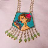 Roop Handpainted Green (Necklace) - KHOJ.CITY