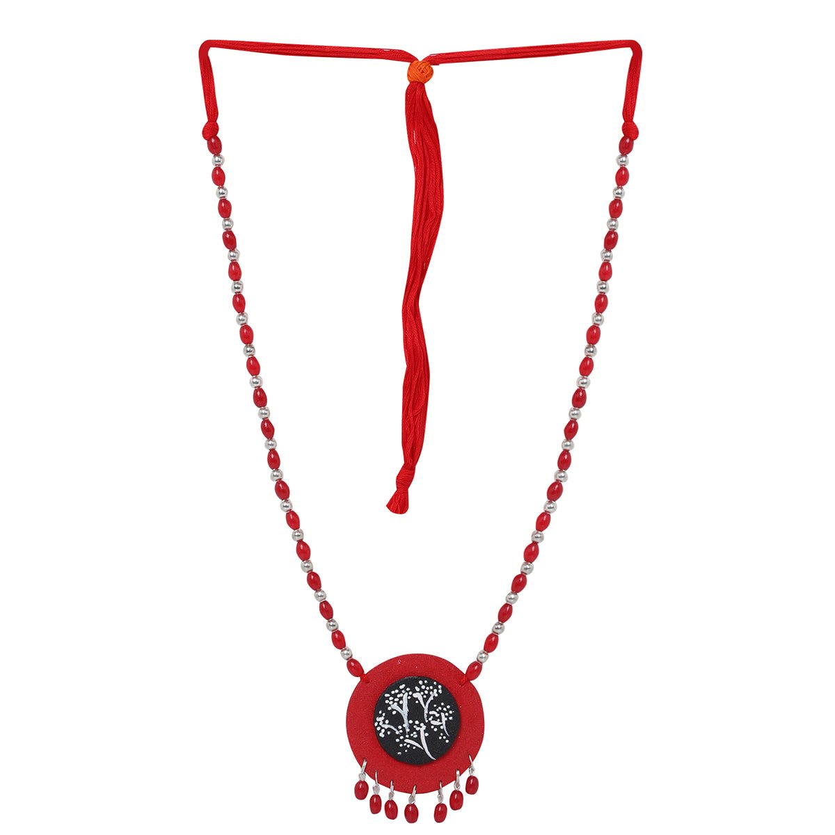 Rosy Traditional Multi Color Hand Painted (Necklace) HP - NP - KHOJ.CITY