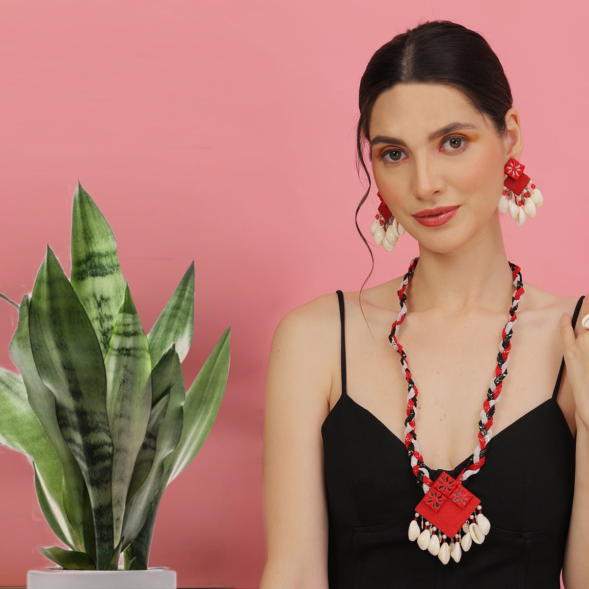 Ruby Classic Multi Color Handmade (Necklace Set) - 222 - KHOJ.CITY