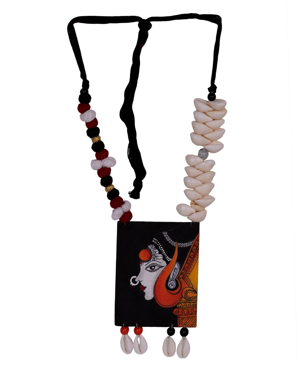 Saadhika Classic Multi Color Hand Painted (Necklace) HP - NP - 090 - KHOJ.CITY