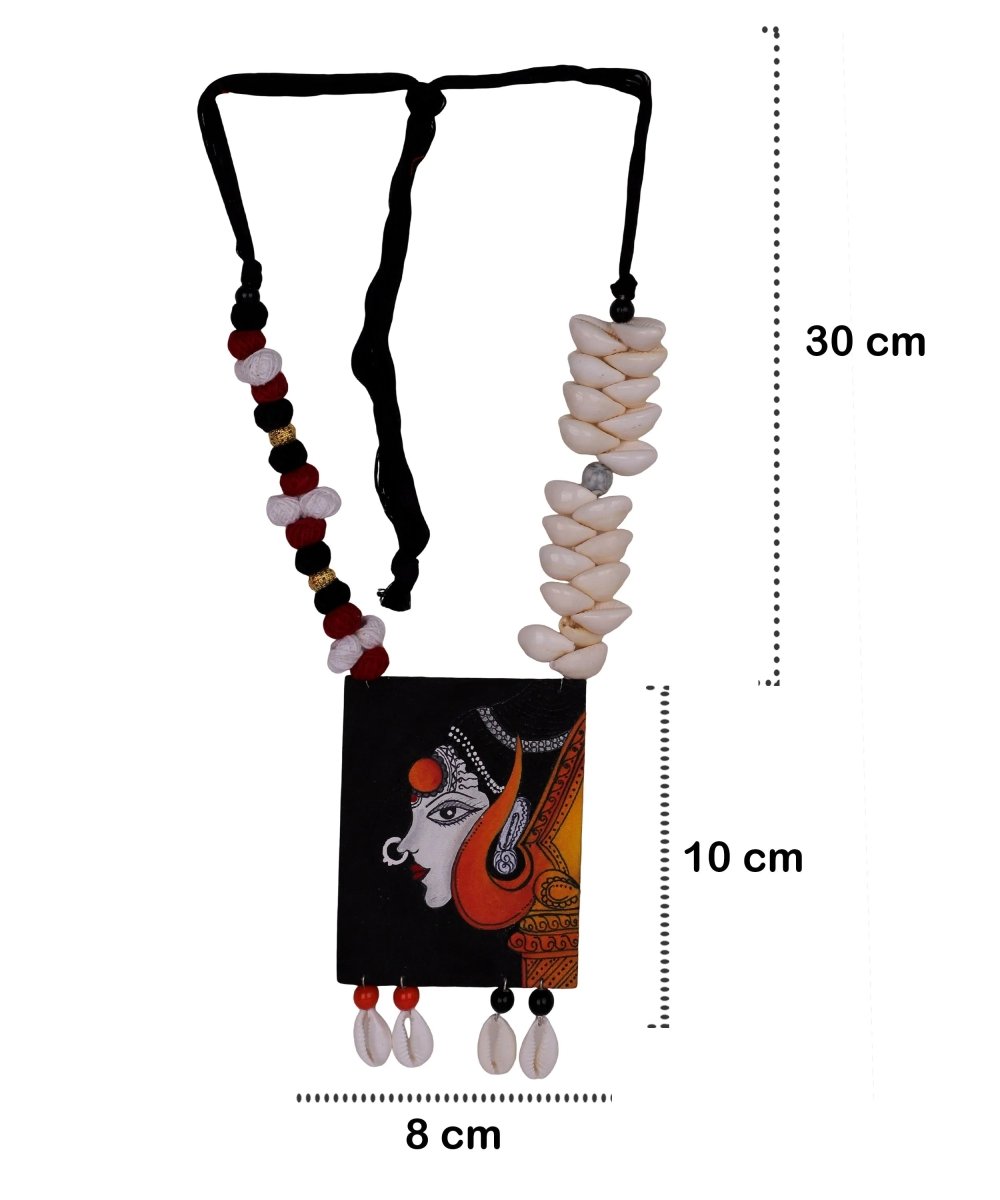 Saadhika Classic Multi Color Hand Painted (Necklace) HP - NP - 090 - KHOJ.CITY