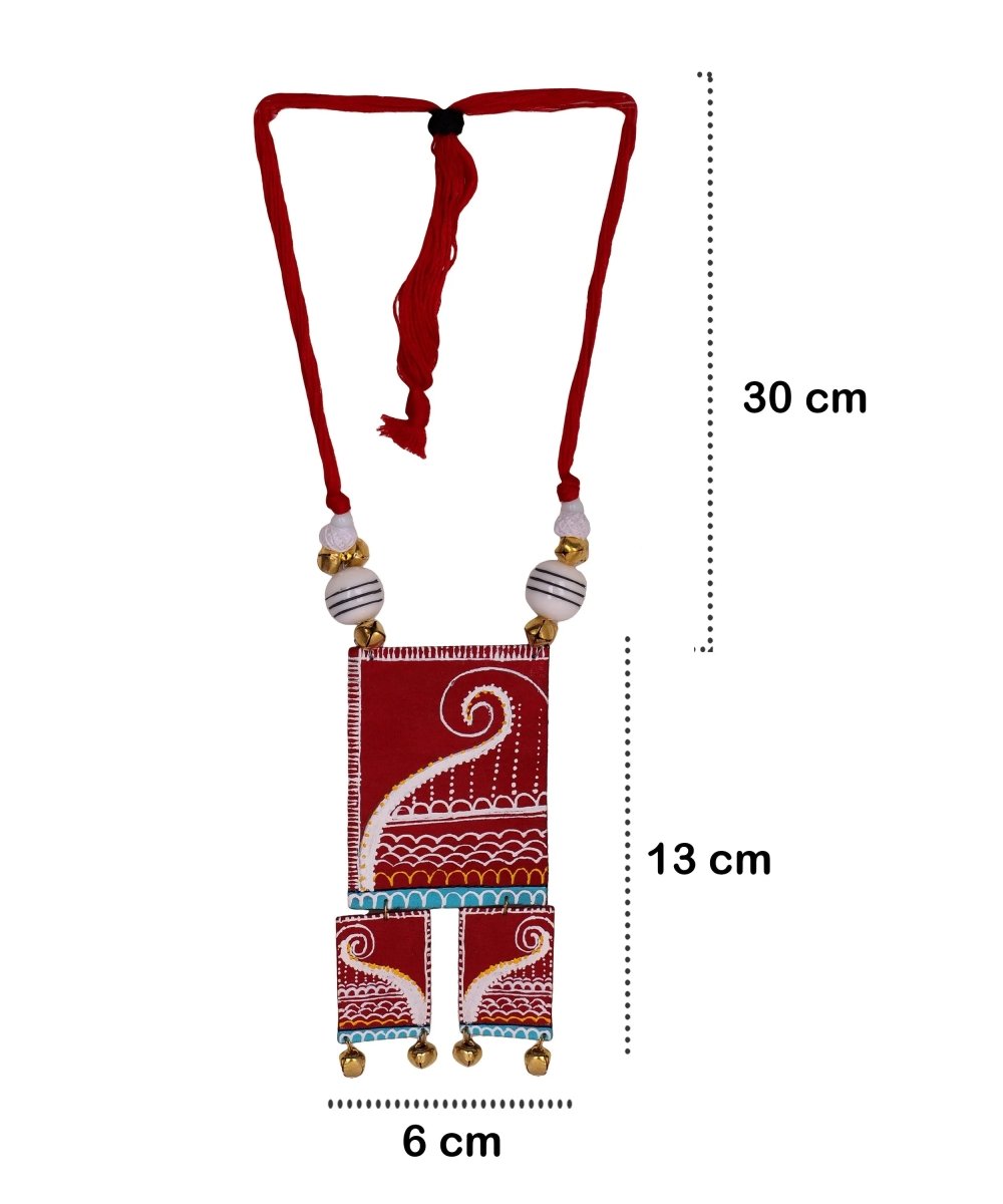 Saar Prateek Classic Multi Color Hand Painted (Necklace) HP - NP - 091 - KHOJ.CITY