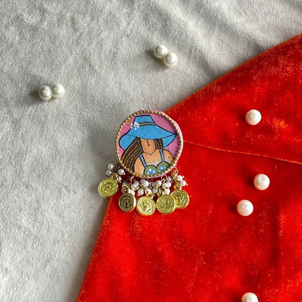 Saint Classic Multi Color Hand Painted (Brooch) HP - BRO - 002 - KHOJ.CITY