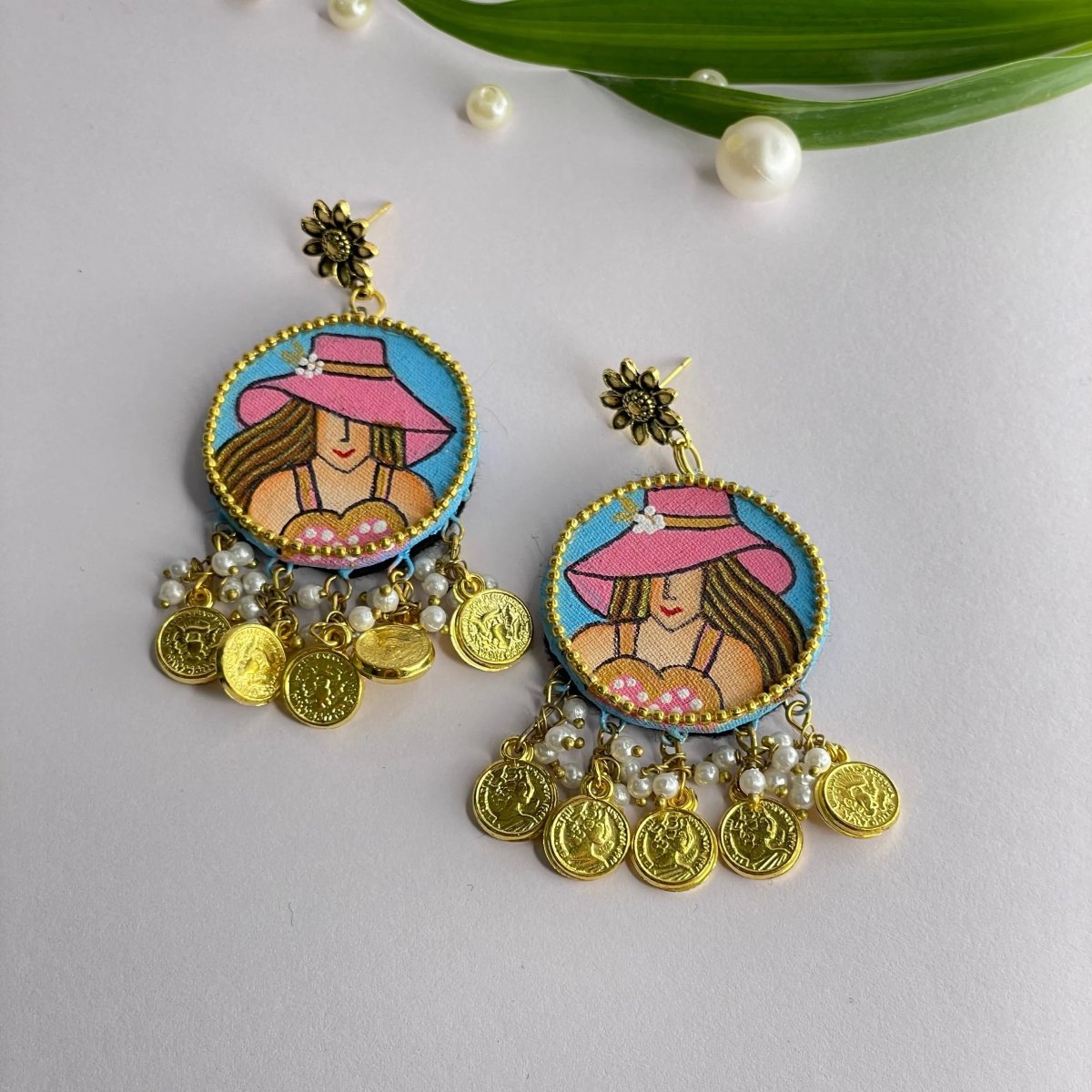 Seton Traditional Blue Handmade Drop (Earrings) HP - ER - KHOJ.CITY