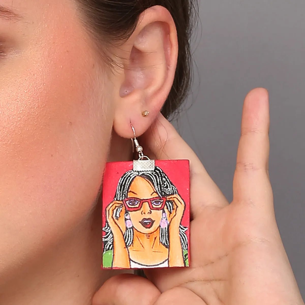 Specs Appeal Urban Naari Bohemian Multi Color Hand Painted Drop (Earrings) HP - ER - 195 - KHOJ.CITY