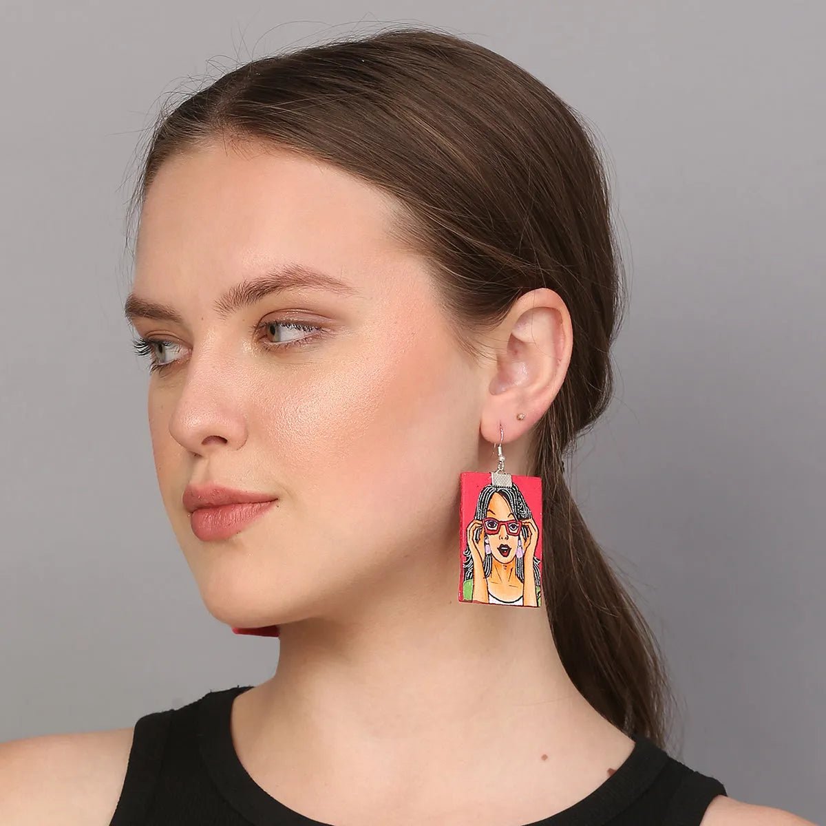 Specs Appeal Urban Naari Bohemian Multi Color Hand Painted Drop (Earrings) HP - ER - 195 - KHOJ.CITY