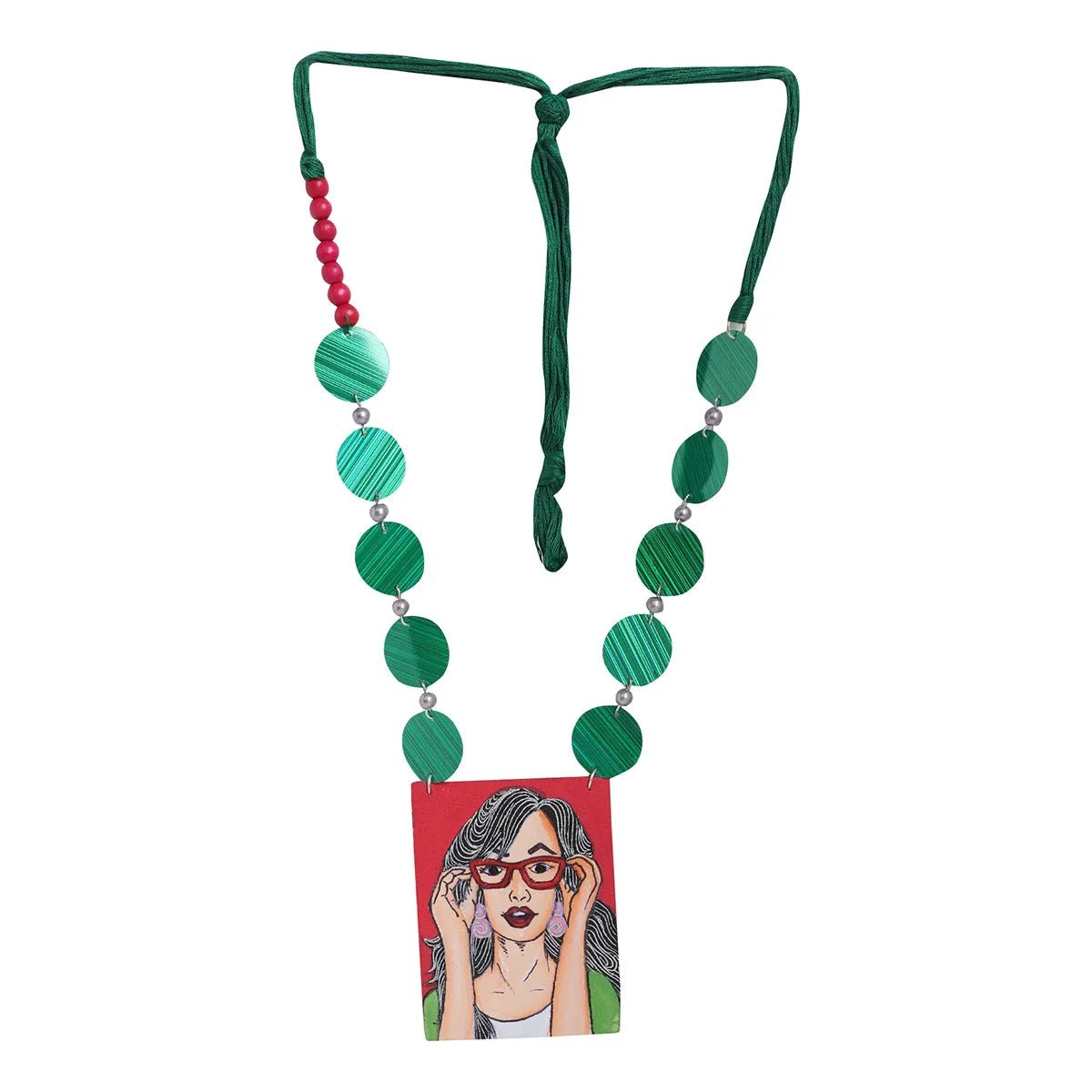 Specs Appeal Urban Naari Bohemian Multi Color Hand Painted (Necklace) HP - NP - 107 - KHOJ.CITY