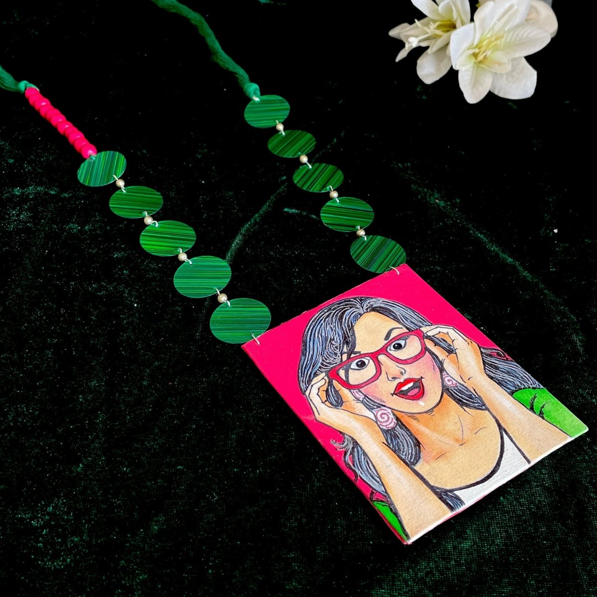 Specs Appeal Urban Naari Bohemian Multi Color Hand Painted (Necklace) HP - NP - 107 - KHOJ.CITY