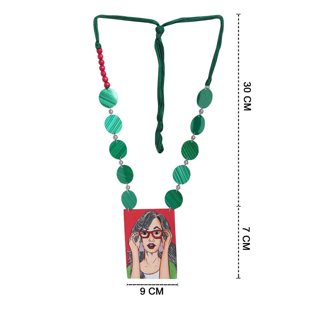 Specs Appeal Urban Naari Bohemian Multi Color Hand Painted (Necklace) HP - NP - 107 - KHOJ.CITY