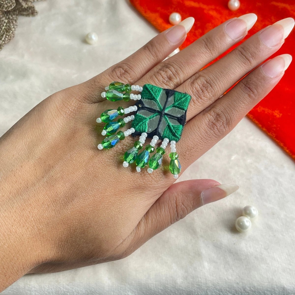 Vajra Classic Multi Color Handmade (Ring) HM - RG - 003 - KHOJ.CITY