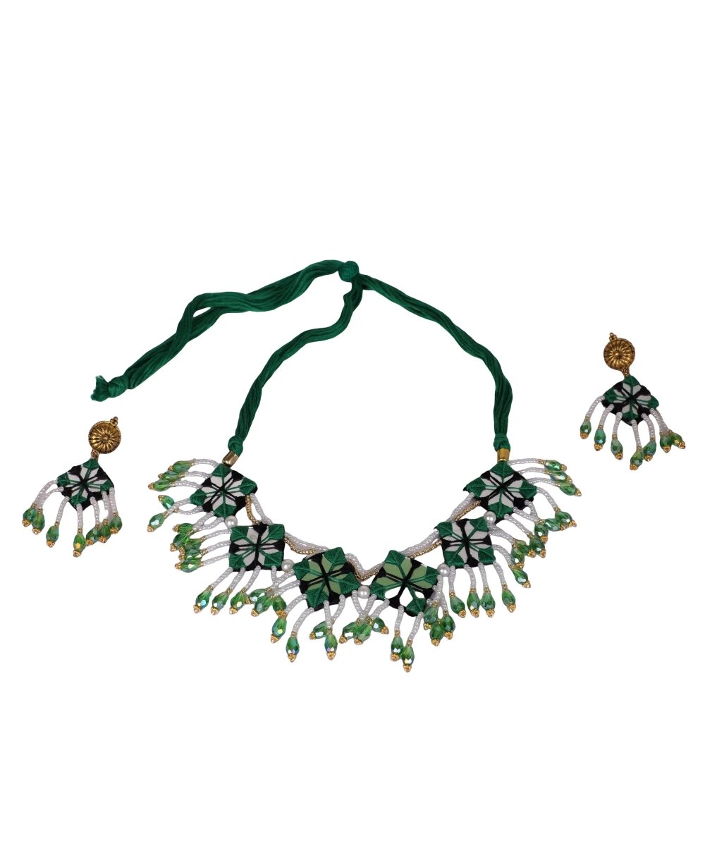 Vajra Mirror Classic Multi Color Handmade (Choker Set) HM - NP - 011 - KHOJ.CITY