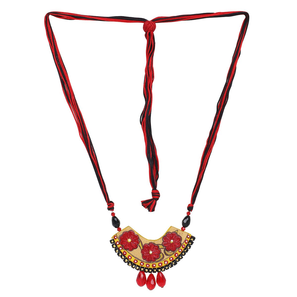 Vine Traditional Multi Color Hand Painted (Necklace) HP - NP - KHOJ.CITY