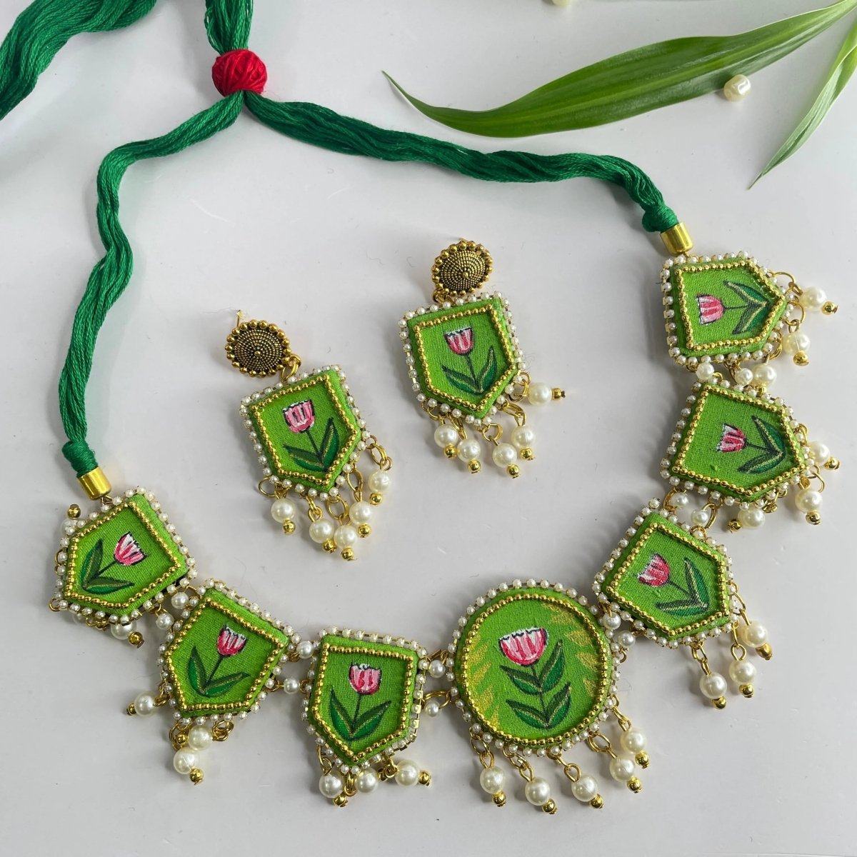 Waffa Classic Green Handmade (Choker Set) HP - NP - KHOJ.CITY