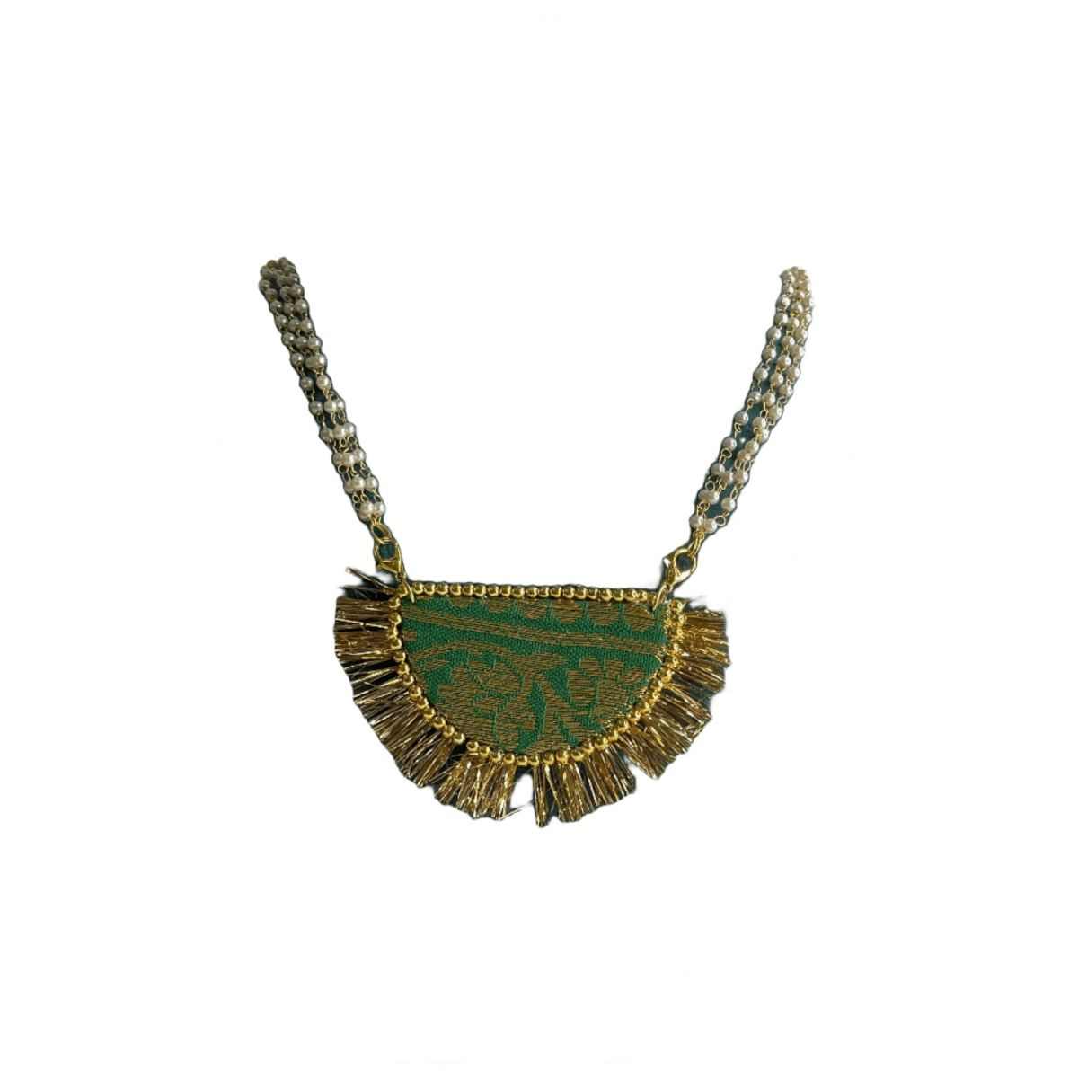 Zari Multi Color Handmade (Necklace) HM - NP - 018 - KHOJ.CITY