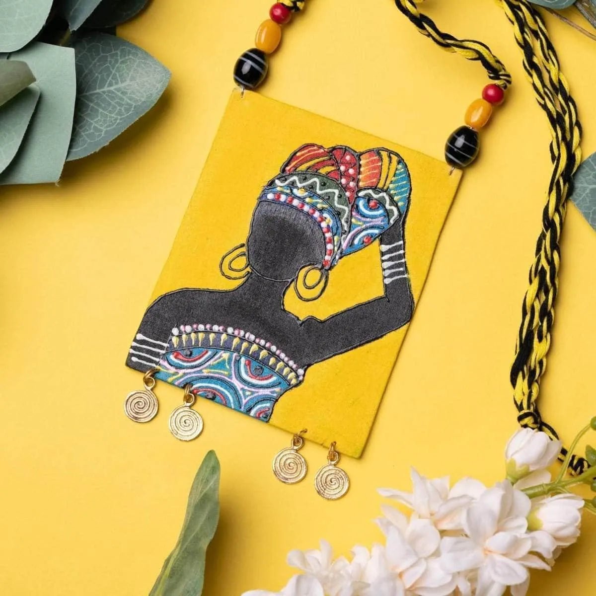 Amari Classic Modern Color Hand Painted (Necklace) HP - NP - 119 - KHOJ.CITY