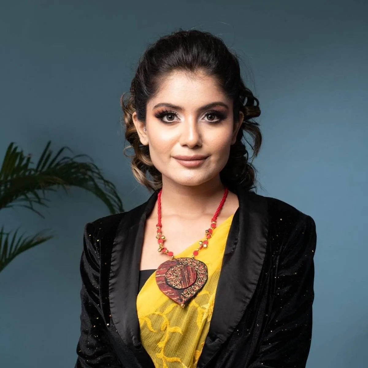 Autumn Dance Classic Multi Color Hand Painted (Necklace) HP - NP - 121 - KHOJ.CITY