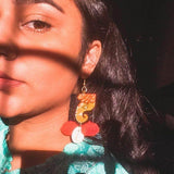 Avnish Handpainted Red (Earrings) - KHOJ.CITY