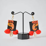 Avnish Handpainted Red (Earrings) - KHOJ.CITY
