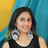 Chandini Handpainted Black (Earrings) - KHOJ.CITY