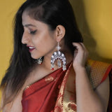 Chandravati Handpainted Black (Earrings) - KHOJ.CITY