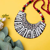 Chandravati Handpainted Black (Necklace) - KHOJ.CITY