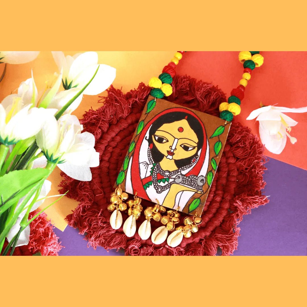 Eclectic Classic Multi Color Hand Painted (Necklace) HP - NP - 037 - KHOJ.CITY