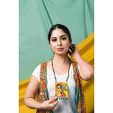 Eswaria Handpainted Yellow and Red (Necklace) - KHOJ.CITY