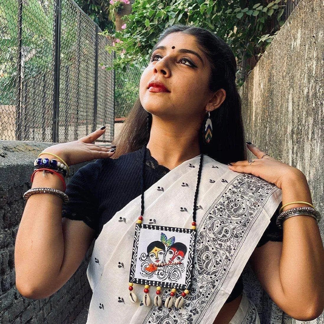 Eternal Brij Ke Kanha Traditional Multi Color Hand Painted (Necklace) HP - NP - 012 - KHOJ.CITY