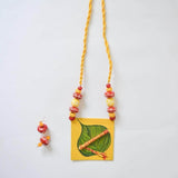 Gopala Handpainted Yellow (Necklace) set - KHOJ.CITY
