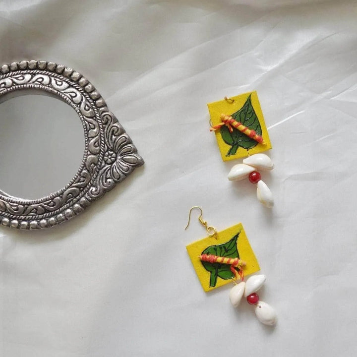 Gopala Traditional Multi Color Hand Painted Drop (Earrings) HP-ER-065