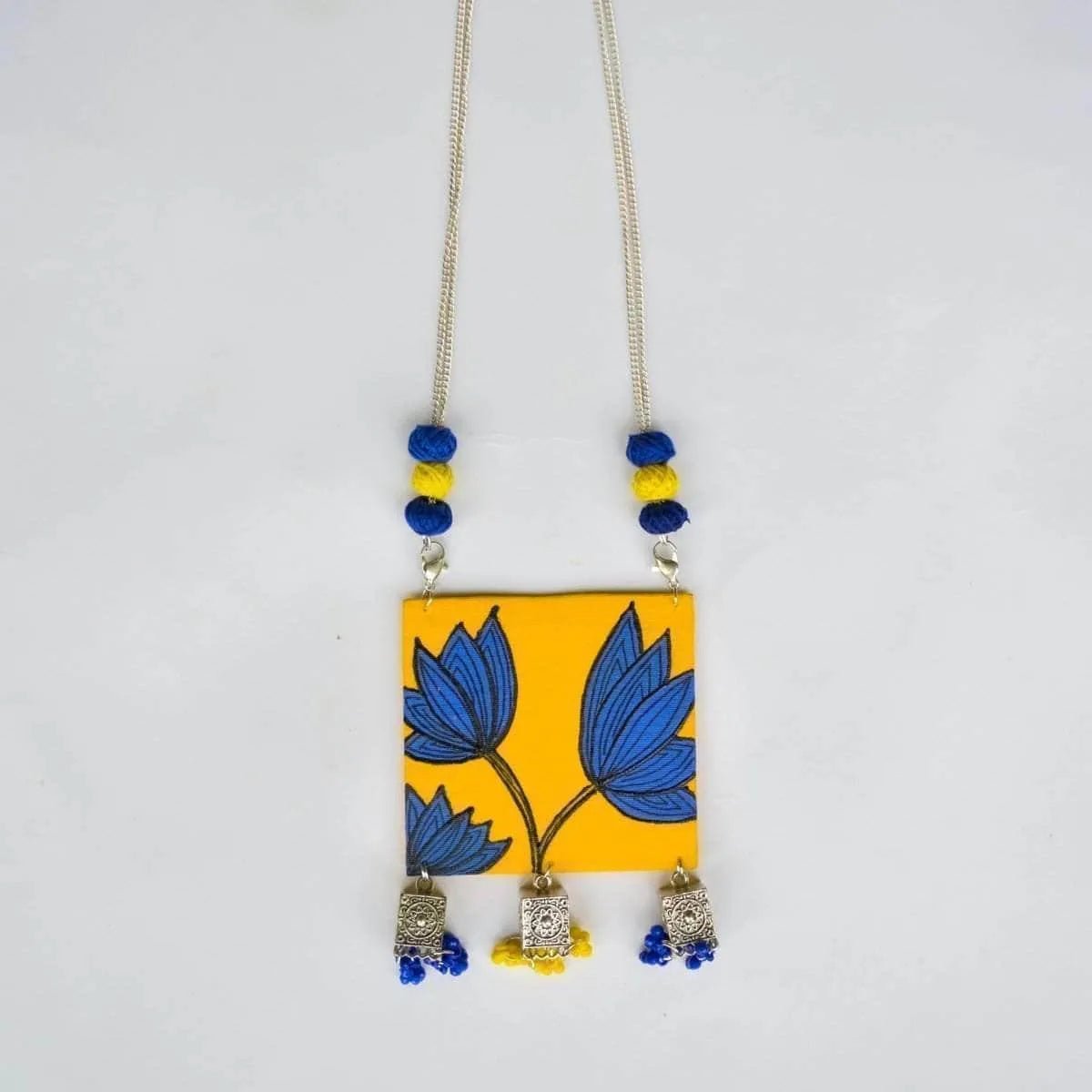 Hana Classic Multi Color Hand Painted (Necklace) HP - NP - 042 - KHOJ.CITY